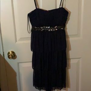 Dark blue mini dress